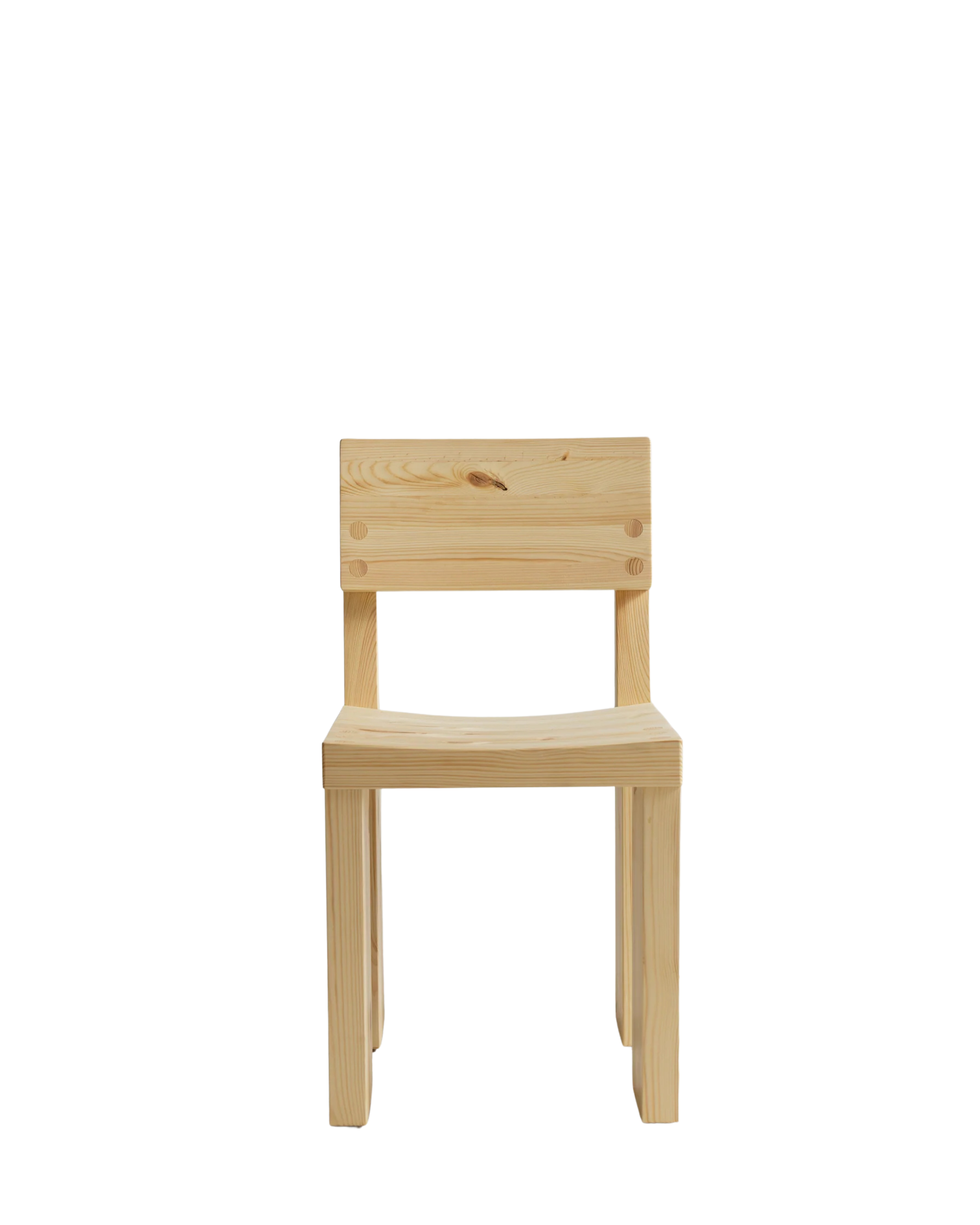 Vaarnii 001 Dining Chair เก้าอี้ไม้ pine โครงสร้างแข็งแรง แสดงลายไม้ธรรมชาติ