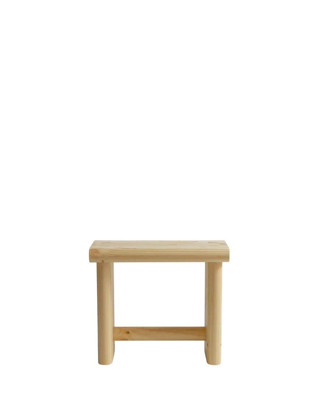 Vaarnii 002 Ast Stool สตูลไม้ pine ขนาดกะทัดรัด โครงสร้างตัน พร้อมลายไม้และปมไม้ธรรมชาติ