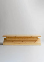 Vaarnii 006 AA Bench ม้านั่งไม้ pine โครงสร้างซ้อนชั้นรูปทรงแข็งแรง