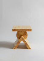 Vaarnii 006 AA Side Table โต๊ะข้างไม้ pine โครงสร้างซ้อนชั้นรูปทรงกะทัดรัด