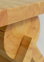 Vaarnii 006 AA Side Table โต๊ะข้างไม้ pine โครงสร้างซ้อนชั้นรูปทรงกะทัดรัด