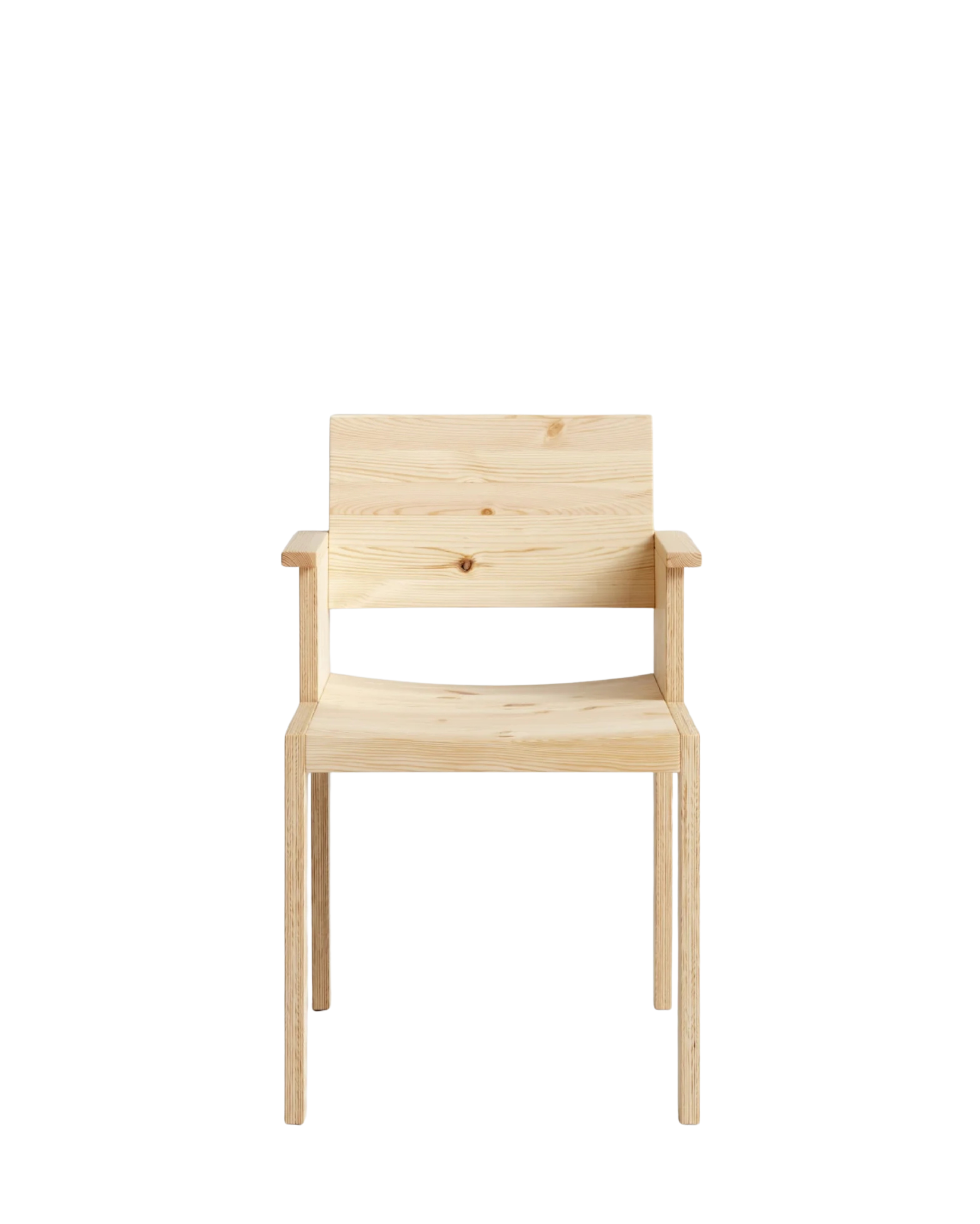 Vaarnii 016 Maasto Dining Armchair เก้าอี้ไม้ pine มีที่วางแขน โครงสร้างเรียบง่าย