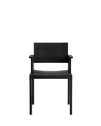 Vaarnii 016 Maasto Dining Armchair Black เก้าอี้ไม้ pine สีดำ มีที่วางแขน