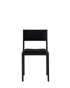 Vaarnii 016 Maasto Dining Chair Upholstered Black เก้าอี้ไม้ pine สีดำ พร้อมเบาะรองนั่ง