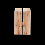 Ishinomaki Laboratory Stand Stool สตูลไม้มีร่องตรงกลางที่นั่ง ออกแบบโดย TORAFU ARCHITECTS