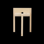 Ishinomaki Laboratory TRIPODAL STOOL สตูลไม้สามขา ขาหน้าเอียงเล็กน้อย ออกแบบโดย Studio Adjective