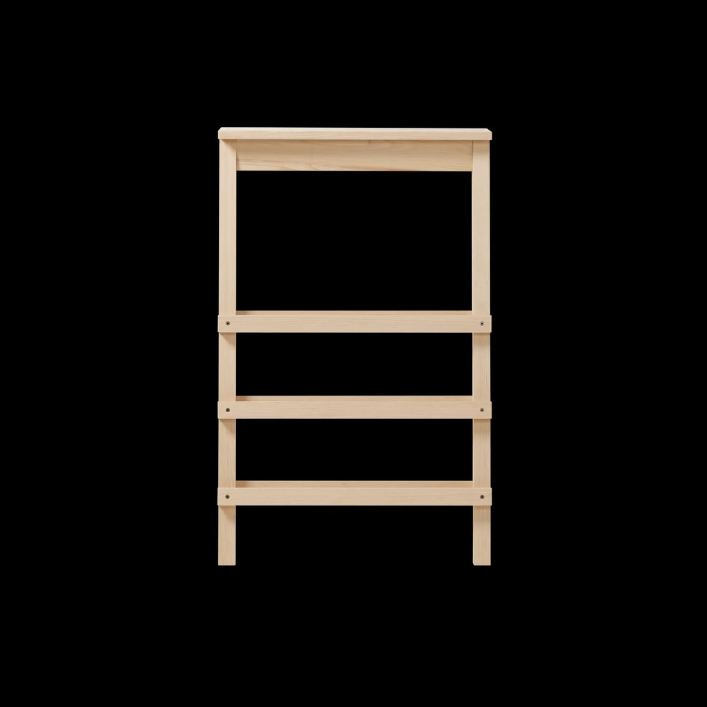 Ishinomaki Laboratory Shoes Shelf ชั้นวางรองเท้าไม้แบบพิงผนัง โครงสร้างไม้เรียบ ออกแบบโดย DRILL DESIGN