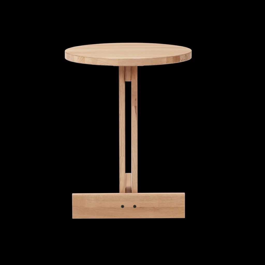 Ishinomaki Laboratory Tonbo Table โต๊ะข้างไม้ โครงสร้าง T-shaped frame ออกแบบโดย Keiji Ashizawa