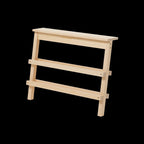 Ishinomaki Laboratory Shoes Shelf ชั้นวางรองเท้าไม้แบบพิงผนัง โครงสร้างไม้เรียบ ออกแบบโดย DRILL DESIGN