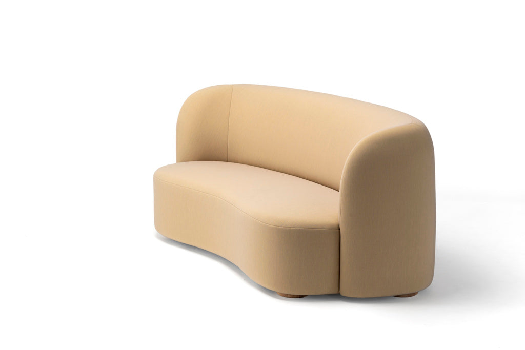 Karimoku New Standard Polar Sofa 2-Seater โซฟาเบาะบุผ้าฐานไม้โอ๊ค ออกแบบโดย Moritz Schlatter
