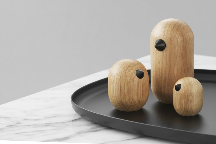 ของตกแต่งตั้งโต๊ะ นกไม้ Little Bird 10 ซม. ทำจากไม้โอ๊ค ดีไซน์มินิมอล จาก Normann Copenhagen