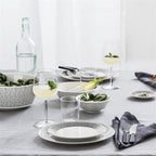 จาน Mainio Sarastus จาก Arabia ขนาด 19 ซม. ลายกราฟิกขาวดำ สไตล์นอร์ดิก
