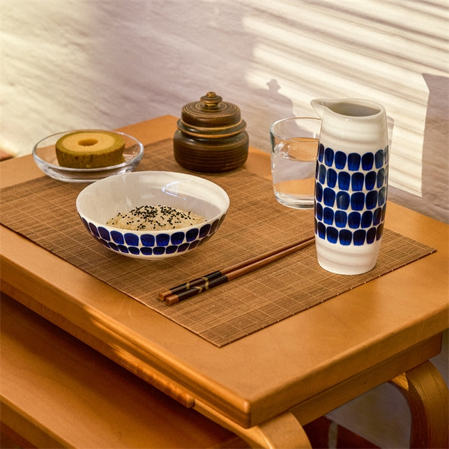 ชาม 24h Tuokio จาก Arabia ขนาด 16 ซม. ลายสีฟ้า ลายกราฟิกสไตล์นอร์ดิก