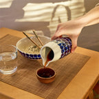 ชาม 24h Tuokio จาก Arabia ขนาด 16 ซม. ลายสีฟ้า ลายกราฟิกสไตล์นอร์ดิก