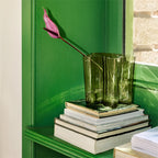 แจกันแก้ว Alvar Aalto จาก Iittala เป่าแก้วด้วยมือ แรงบันดาลใจจากคลื่นน้ำ สี Moss Green ขนาด 160 มม.
