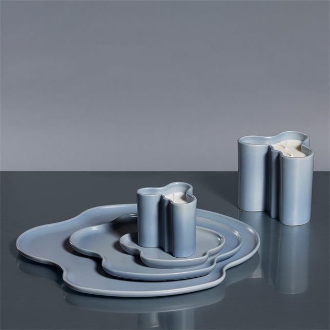 จานเสิร์ฟ Alvar Aalto จาก Iittala สี Water รูปทรงออร์แกนิก