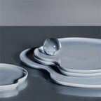 จานเสิร์ฟ Alvar Aalto จาก Iittala สี Fire รูปทรงออร์แกนิก นำเข้าโดย Old Pine Trees