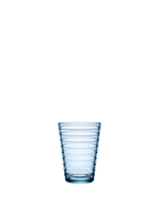 แก้วน้ำ Aino Aalto จาก Iittala สี Aqua ลวดลายระลอกน้ำ
