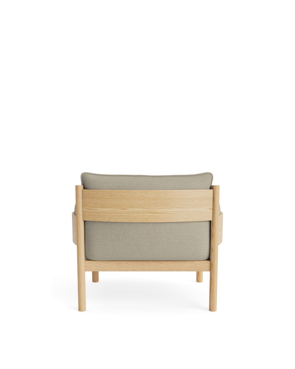 เก้าอี้นวม MEMO โครงไม้โอ๊ก เบาะฟองน้ำเย็น หุ้มผ้าหรือหนัง สไตล์นอร์ดิก จาก MAKE Nordic ออกแบบโดย Studio Tolvanen