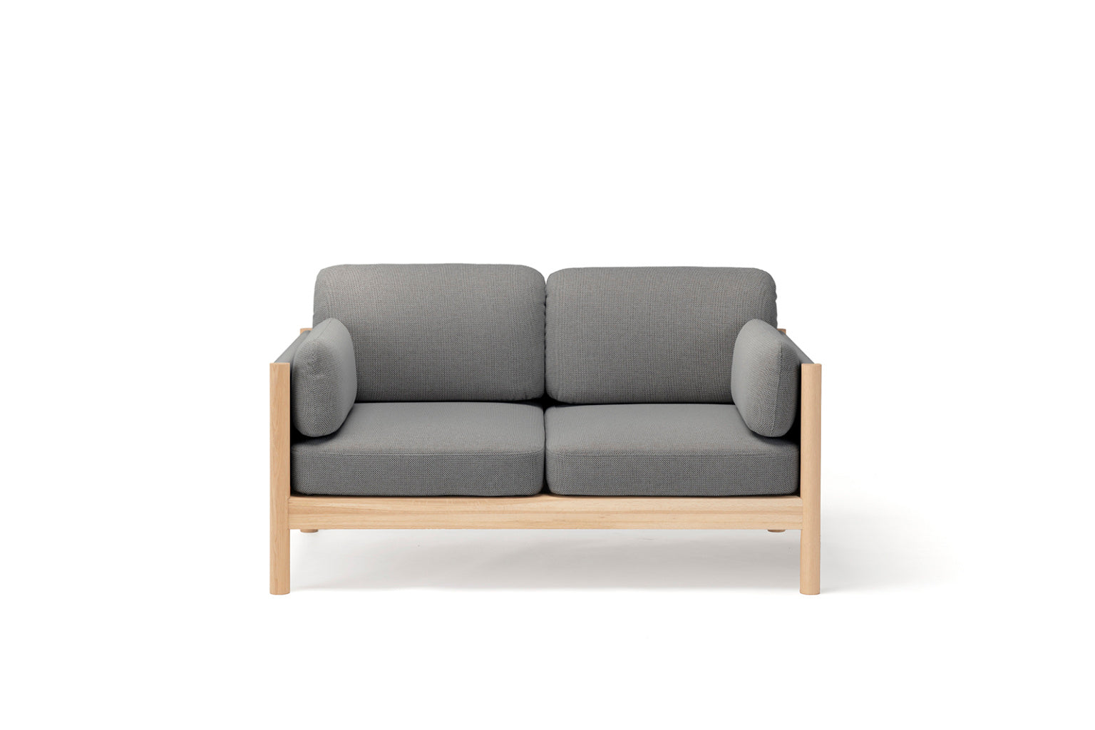 Karimoku New Standard Castor Lobby Sofa Plus 2-Seater โซฟาไม้โอ๊คญี่ปุ่นดีไซน์มินิมอลโดย BIG-GAME