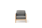 Karimoku New Standard Castor Lobby Sofa Plus 1-Seater โซฟาไม้โอ๊คญี่ปุ่นดีไซน์มินิมอลโดย BIG-GAME