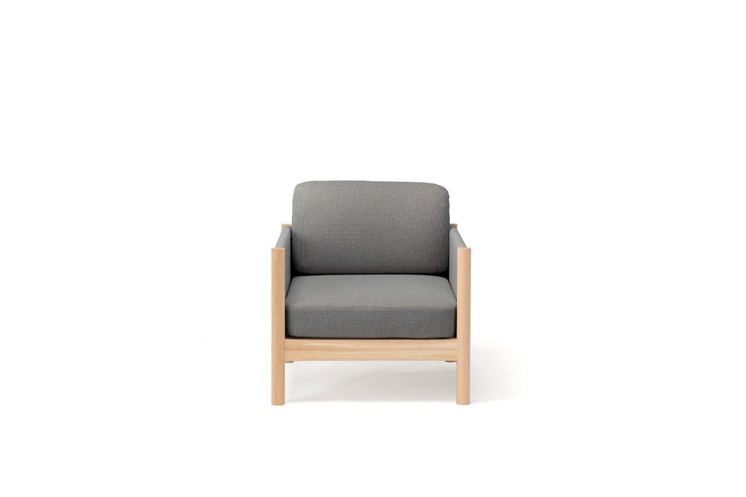 Karimoku New Standard Castor Lobby Sofa Plus 1-Seater โซฟาไม้โอ๊คญี่ปุ่นดีไซน์มินิมอลโดย BIG-GAME