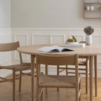 MAKE nordic CORD Dining Chair เก้าอี้ไม้โอ๊คที่นั่งสาน paper wicker ดีไซน์สแกนดิเนเวียนสำหรับโต๊ะอาหาร ออกแบบโดย Esben Pilgaard Jørgensen