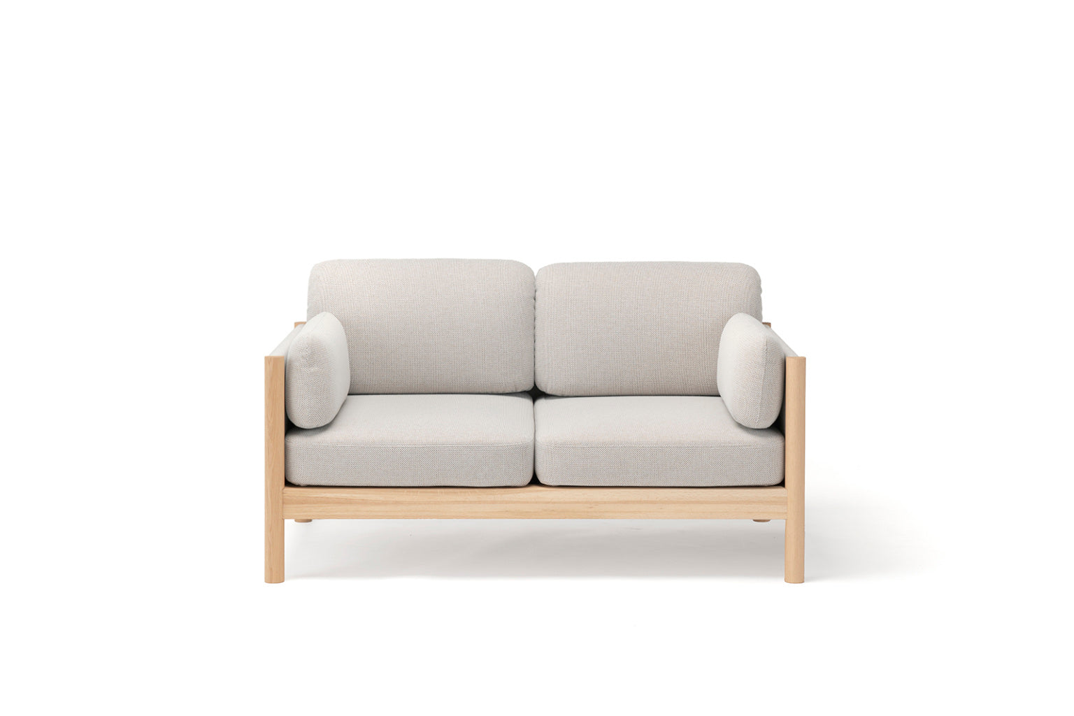 Karimoku New Standard Castor Lobby Sofa Plus 2-Seater โซฟาไม้โอ๊คญี่ปุ่นดีไซน์มินิมอลโดย BIG-GAME