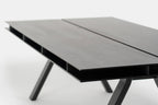 Karimoku New Standard Spectrum Workstation DT240 โต๊ะประชุมไม้โอ๊คดีไซน์ double tabletop พร้อมช่องเก็บของและระบบจัดการสายไฟ ออกแบบโดย Geckeler Michels