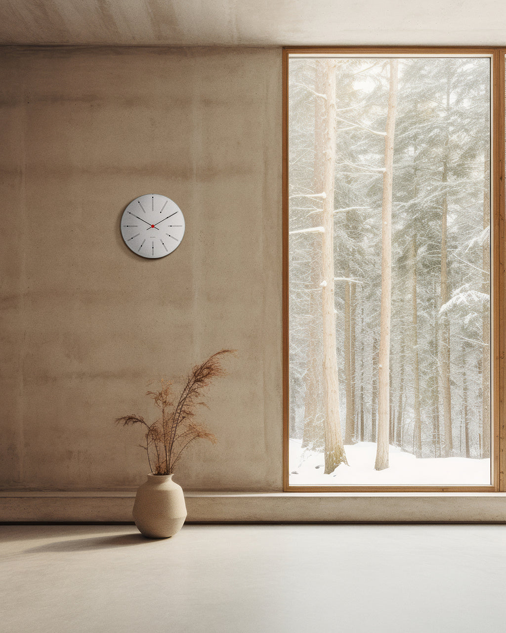 นาฬิกาแขวนผนัง Arne Jacobsen City Hall ดีไซน์มินิมอล คลาสสิกเรียบง่าย สไตล์เดนมาร์ก จัดจำหน่ายโดย Old Pine Trees