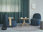 Karimoku New Standard Scout Bistro Low Table โต๊ะไม้โอ๊คขากลางดีไซน์มินิมอล ออกแบบโดย Christian Haas