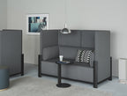 Karimoku New Standard Fence Sofa 2-Seater โซฟาพนักพิงสูงโครงไม้โอ๊คเบาะบุผ้า ออกแบบโดย Geckeler Michels