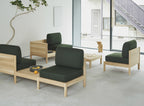 Karimoku New Standard Castor Lobby Sofa System ระบบโซฟาโมดูลาร์สำหรับพื้นที่สาธารณะ โครงไม้โอ๊คญี่ปุ่น ออกแบบโดย BIG-GAME