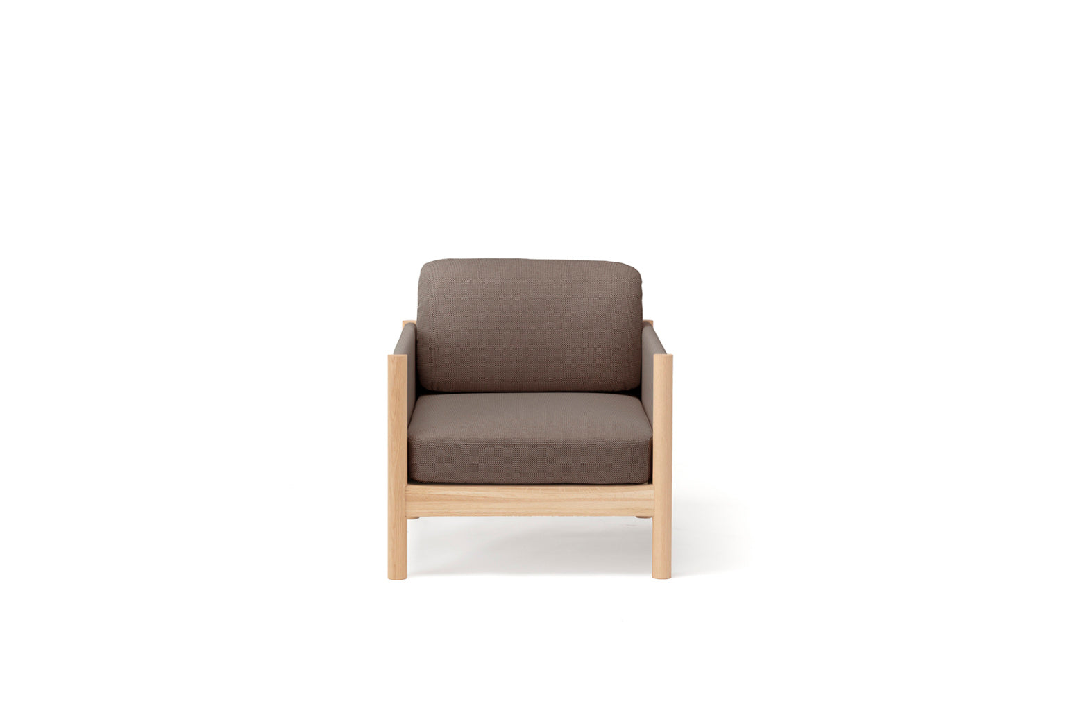 Karimoku New Standard Castor Lobby Sofa Plus 1-Seater โซฟาไม้โอ๊คญี่ปุ่นดีไซน์มินิมอลโดย BIG-GAME