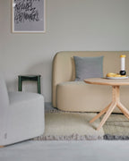 Karimoku New Standard Polar Sofa 3-Seater โซฟาเบาะบุผ้าฐานไม้โอ๊ค ออกแบบโดย Moritz Schlatter
