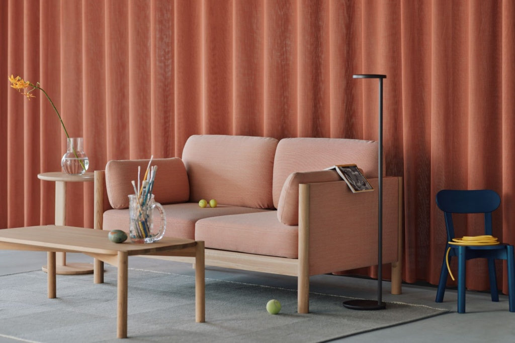 Karimoku New Standard Castor Lobby Sofa Plus 2-Seater โซฟาไม้โอ๊คญี่ปุ่นดีไซน์มินิมอลโดย BIG-GAME