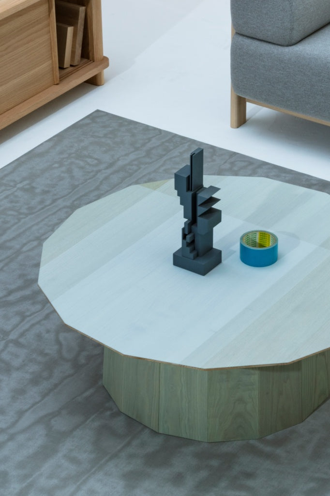 Karimoku New Standard Colour Wood Green Grid โต๊ะไม้เกาลัดลายกริดสีเขียว ออกแบบโดย Scholten & Baijings