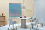 Karimoku New Standard Colour Wood Armchair เก้าอี้ไม้โอ๊คมีที่วางแขน ออกแบบโดย Scholten & Baijings