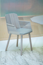 Karimoku New Standard Colour Wood Armchair เก้าอี้ไม้โอ๊คมีที่วางแขน ออกแบบโดย Scholten & Baijings