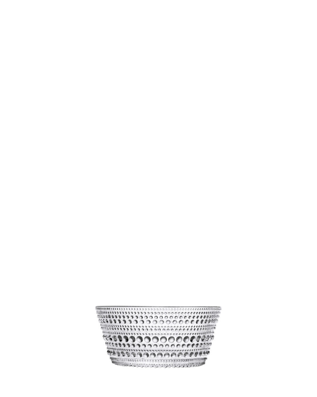 ชามแก้ว Kastehelmi จาก Iittala ลวดลายหยดน้ำ ดีไซน์โดย Oiva Toikka