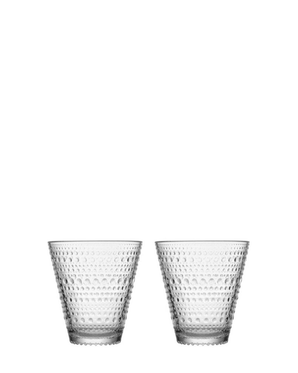 แก้วน้ำ Kastehelmi จาก Iittala ลวดลายหยดน้ำ สไตล์นอร์ดิก ดีไซน์โดย Oiva Toikka นำเข้าโดย Old Pine Trees