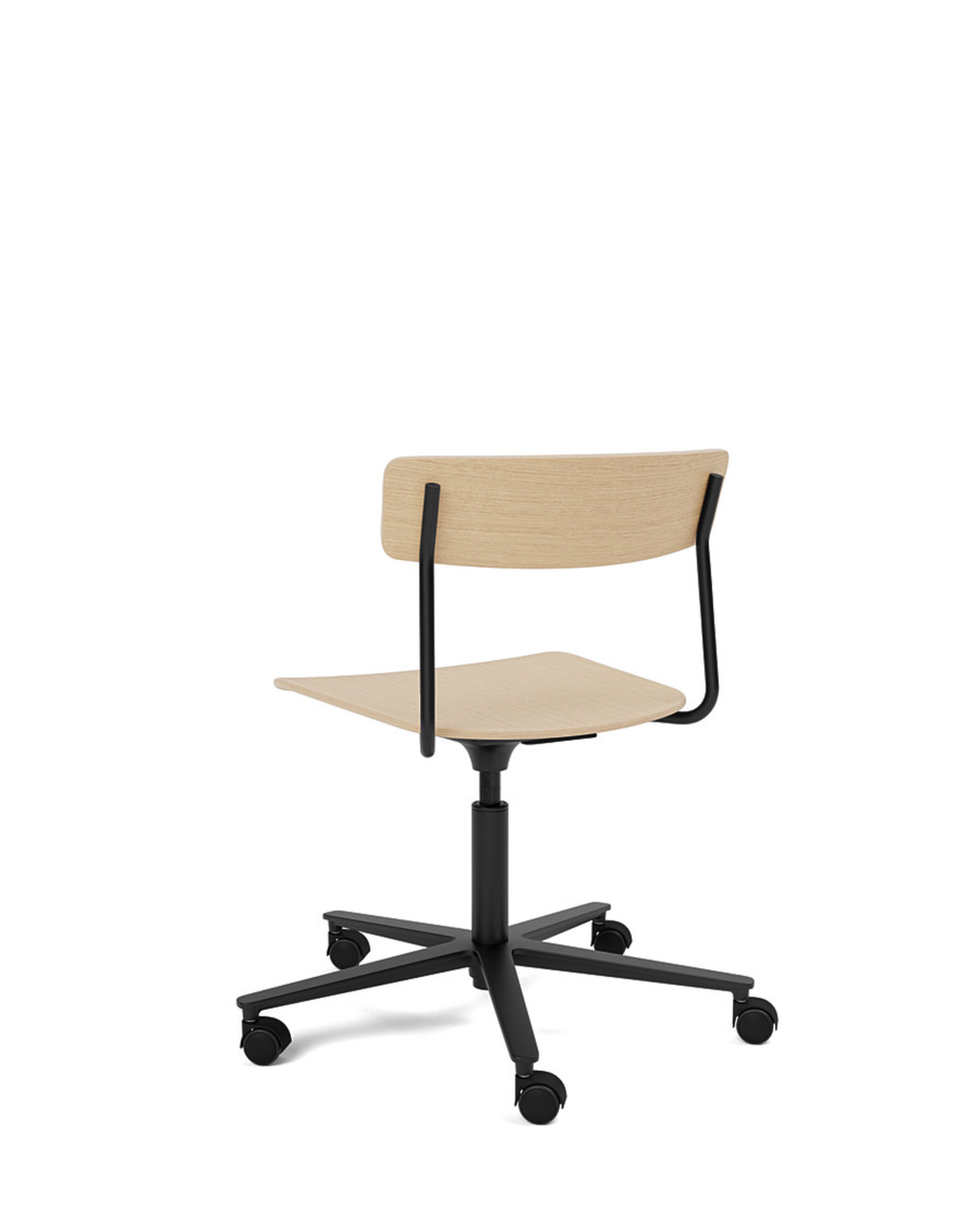 เก้าอี้ Cross Task Chair จาก TAKT แบรนด์เฟอร์นิเจอร์ร่วมสมัยจากเดนมาร์ก ออกแบบโดย Pearson Lloyd เพื่อผสมผสานความเรียบง่ายแบบสแกนดิเนเวียเข้ากับฟังก์ชันการทำงานในชีวิตจริง โครงสร้างเหล็กรีไซเคิลและไม้โอ๊กแท้รับรอง FSC® ให้ความมั่นคงและความอบอุ่นในเวลาเดียวกัน ปรับระดับความสูง หมุนได้ 360 องศา และออกแบบให้ประกอบง่าย ซ่อมได้ทุกชิ้นส่วนตามแนวคิด Perpetual Sustainable Design เพื่อยืดอายุการใช้งานและลดการสิ้นเปลือง สะท้อนความงามของงานออกแบบที่สมดุลระหว่างประโยชน์ใช้สอยและความยั่งยืน จัดจำหน่ายโดย Old Pine Trees