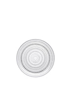 จานแก้ว Kastehelmi จาก Iittala ลวดลายหยดน้ำ ดีไซน์โดย Oiva Toikka
