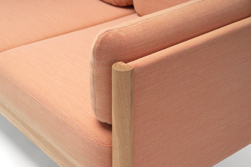 Karimoku New Standard Castor Lobby Sofa Plus 2-Seater โซฟาไม้โอ๊คญี่ปุ่นดีไซน์มินิมอลโดย BIG-GAME