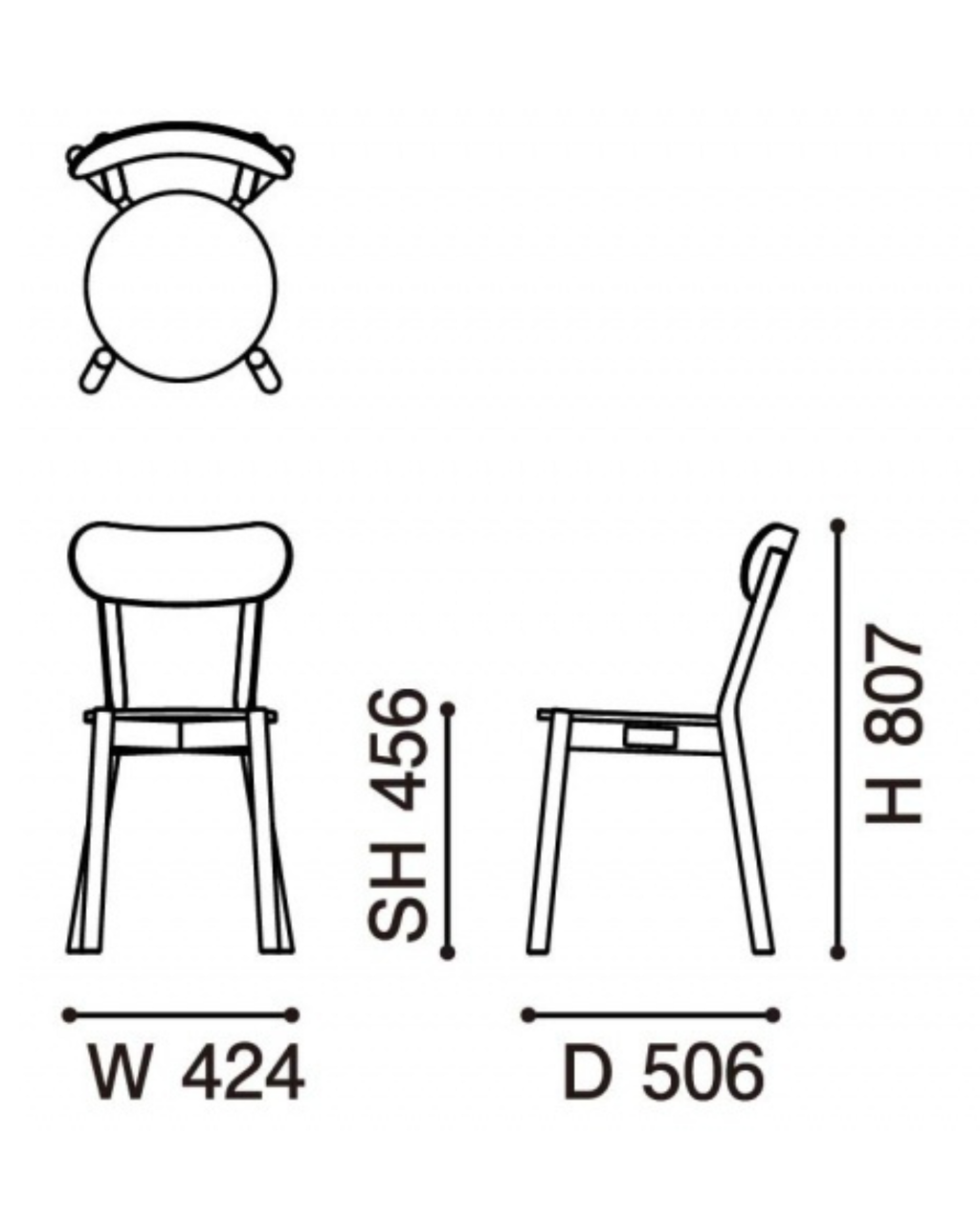 เก้าอี้ Karimoku New Standard Castor Chair เก้าอี้ไม้โอ๊คญี่ปุ่นดีไซน์มินิมอล Scandinavian น้ำหนักเบา ซ้อนเก็บได้ เหมาะสำหรับโต๊ะอาหาร คาเฟ่ และพื้นที่ใช้งานภายในบ้าน