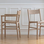 MAKE nordic CORD Dining Chair เก้าอี้ไม้โอ๊คที่นั่งสาน paper wicker ดีไซน์สแกนดิเนเวียนสำหรับโต๊ะอาหาร ออกแบบโดย Esben Pilgaard Jørgensen