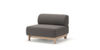 Karimoku New Standard Elephant Sofa 1-Seater Bench โมดูลโซฟาเบาะบุผ้าฐานไม้เกาลัด ออกแบบโดย Christian Haas