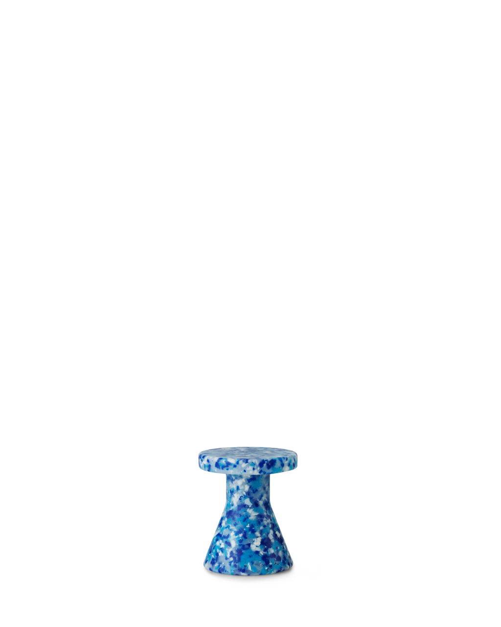 ของตกแต่งตั้งโต๊ะรูปเก้าอี้สตูล Normann Copenhagen Bit Stool Cone Miniature สี Blue ผลิตจากพลาสติกรีไซเคิล Old Pine 
