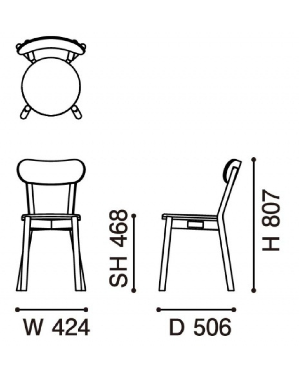เก้าอี้ Karimoku New Standard Castor Chair Pad เก้าอี้ไม้โอ๊คญี่ปุ่นดีไซน์มินิมอล Scandinavian พร้อมเบาะนั่งและพนักพิง เหมาะสำหรับโต๊ะอาหาร ห้องประชุม และพื้นที่ใช้งานภายในบ้าน
