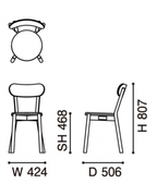 เก้าอี้ Karimoku New Standard Castor Chair Pad เก้าอี้ไม้โอ๊คญี่ปุ่นดีไซน์มินิมอล Scandinavian พร้อมเบาะนั่งและพนักพิง เหมาะสำหรับโต๊ะอาหาร ห้องประชุม และพื้นที่ใช้งานภายในบ้าน